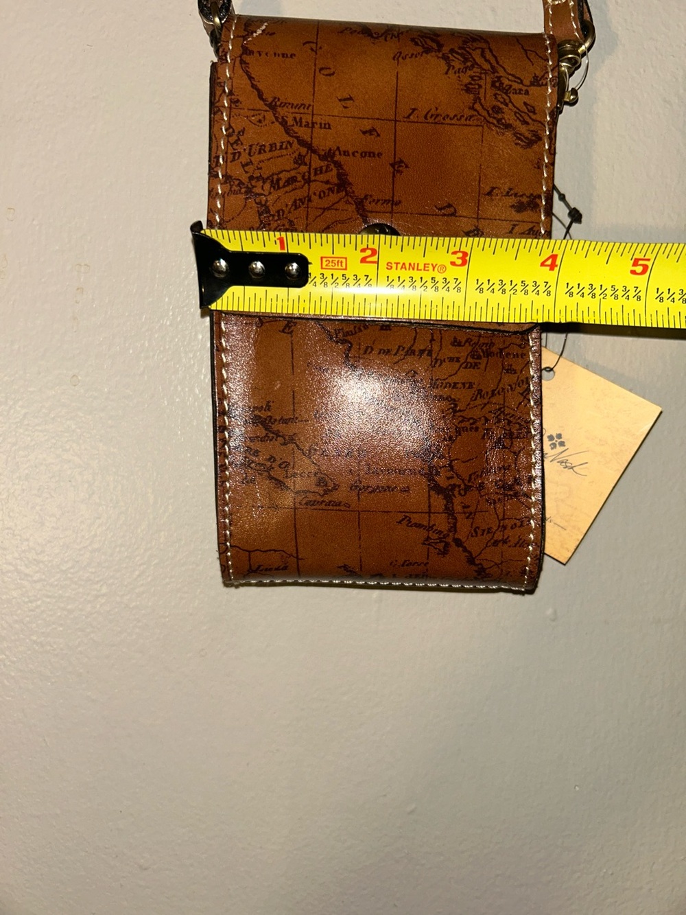 Patricia Nash Signature Map Rivalta Riot Rust Small Crossbody - Picture 11 of 12